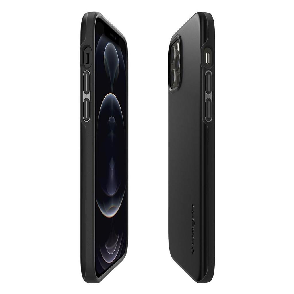 Spigen® Thin Fit™ ACS01696 iPhone 12 / 12 Pro Case - Black