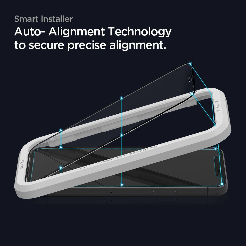 Spigen® x2Pack GLAS.tR™ ALIGNmaster™ Full Cover HD AGL01812 iPhone 12 Mini Premium Tempered Glass Screen Protector