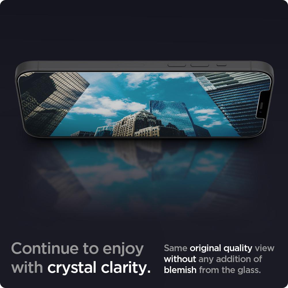 Spigen® x2Pack GLAS.tR™ EZ FIT™ HD AGL01791 iPhone 12 Pro Max Premium Tempered Glass Screen Protector