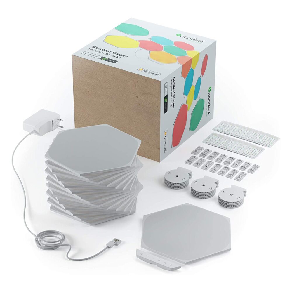 Nanoleaf® Shapes Hexagons NL42-6002HX-15PK Starter Complete Kit - 15 Panels