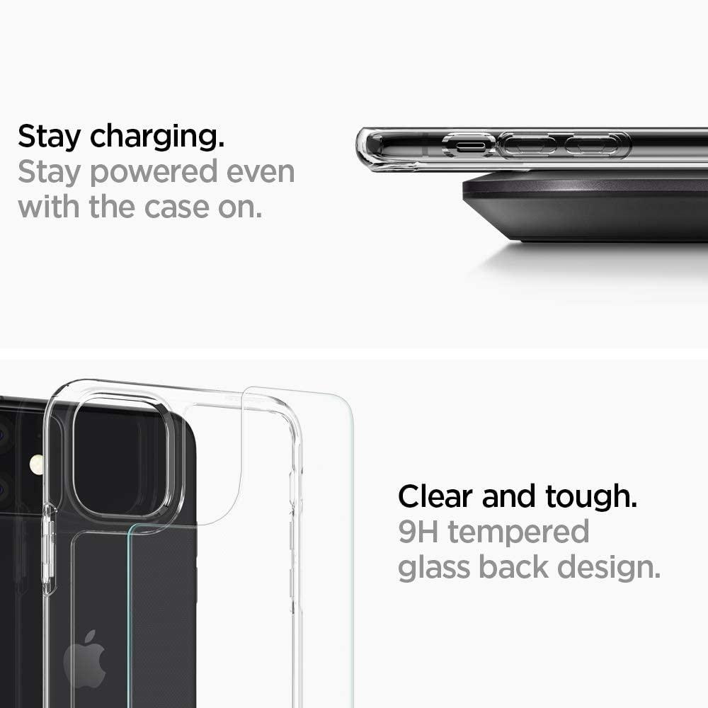 Spigen® Quartz Hybrid™ 076CS27187 iPhone 11 Case - Crystal Clear