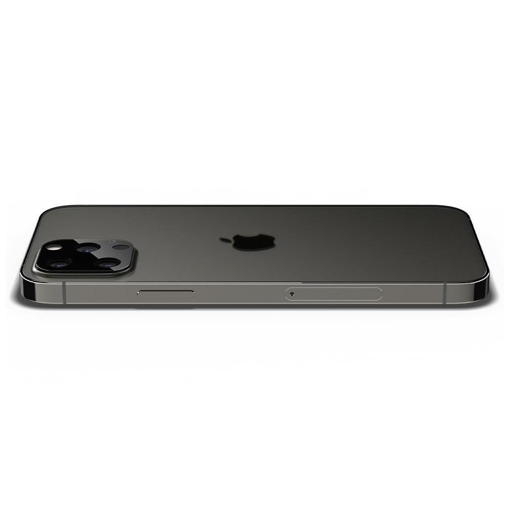 Spigen® (x2Pack) GLAS.tR™ Optik Camera Lens AGL01807 iPhone 12 Pro Premium Tempered Glass - Black