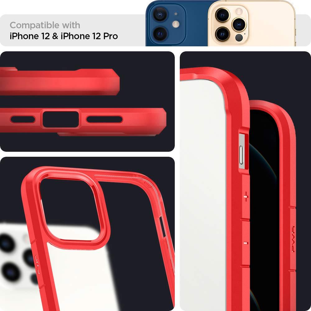 Spigen® Ultra Hybrid™ ACS01704 iPhone 12 / 12 Pro Case - Red