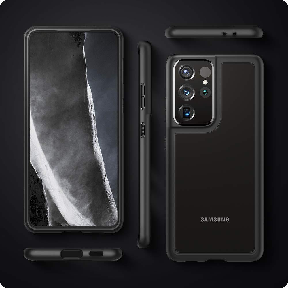 Spigen® Ultra Hybrid™ ACS02352 Galaxy S21 Ultra 5g Case - Matte Black