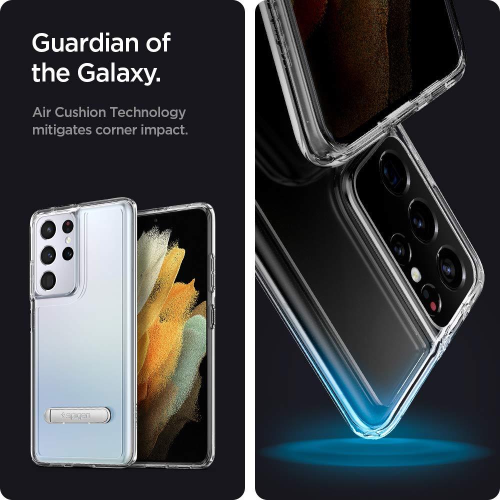 Spigen® Ultra Hybrid™ S ACS02353 Samsung Galaxy S21 Ultra Case - Crystal Clear