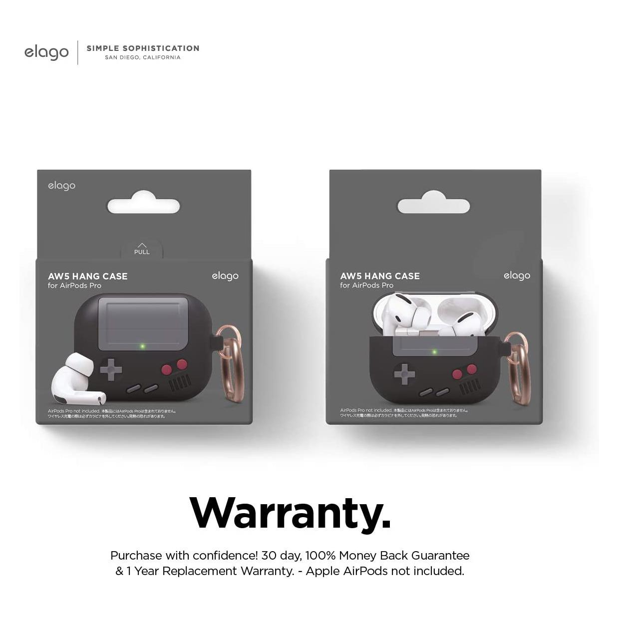 Elago® Retro AW5 EAPPAW5-BK Hang Apple AirPods Pro Case – Black