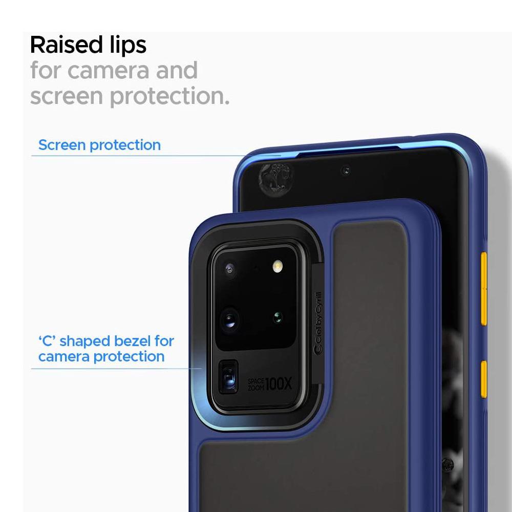 Spigen® Ciel by Cyrill Color Brick Collection ACS00727 Samsung Galaxy S20 Ultra Case – Navy
