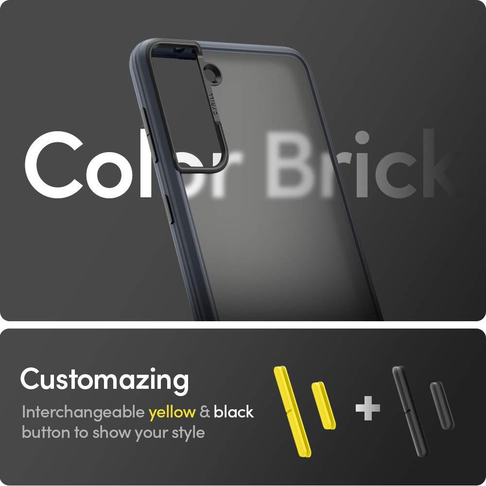 Spigen® Ciel by Cyrill Color Brick Collection ACS02397 Samsung Galaxy S21+ Plus Case – Dark Grey