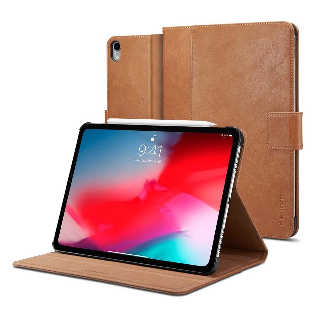 Spigen® Stand Folio 067CS25645 iPad Pro 11-inch (2018) - Brown