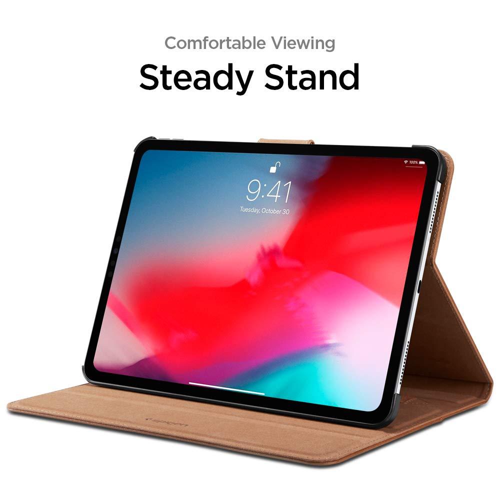 Spigen® Stand Folio 067CS25645 iPad Pro 11-inch (2018) - Brown