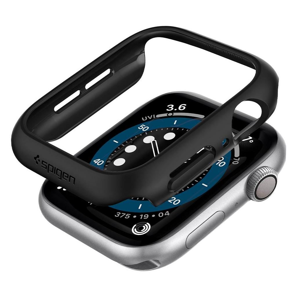 Spigen® Thin Fit™ 062CS24474 Apple Watch Series 6 / 5 / 4 / SE (44mm) Case - Black