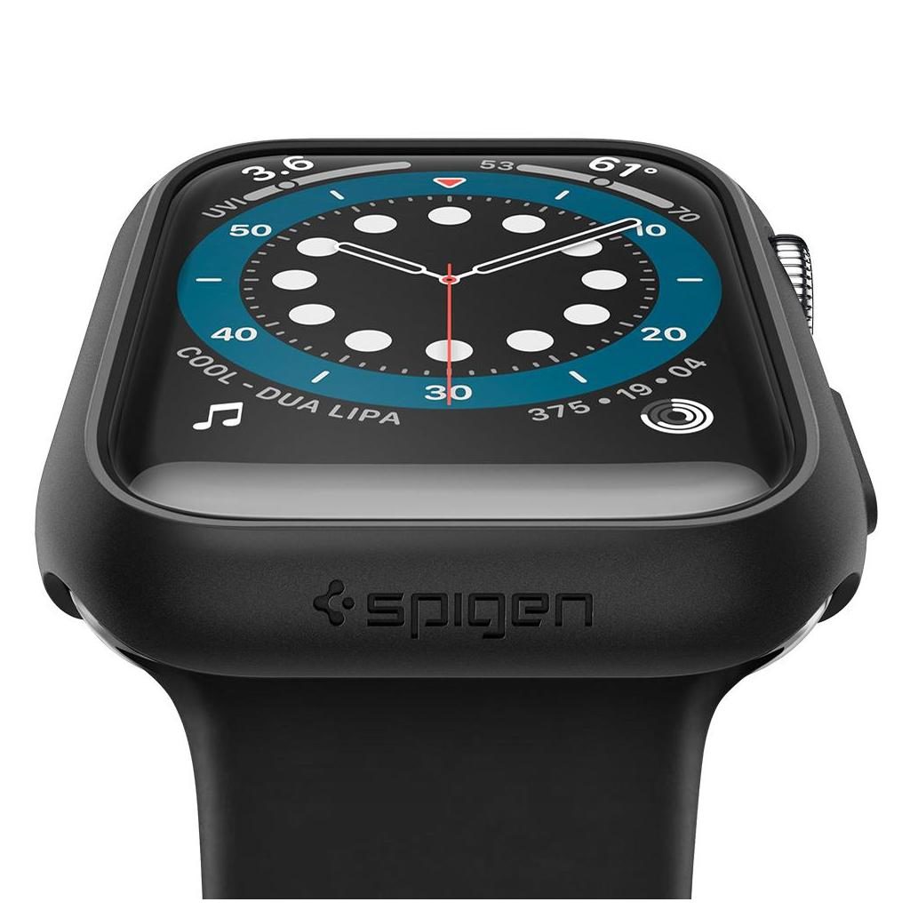 Spigen® Thin Fit™ 062CS24474 Apple Watch Series 6 / 5 / 4 / SE (44mm) Case - Black