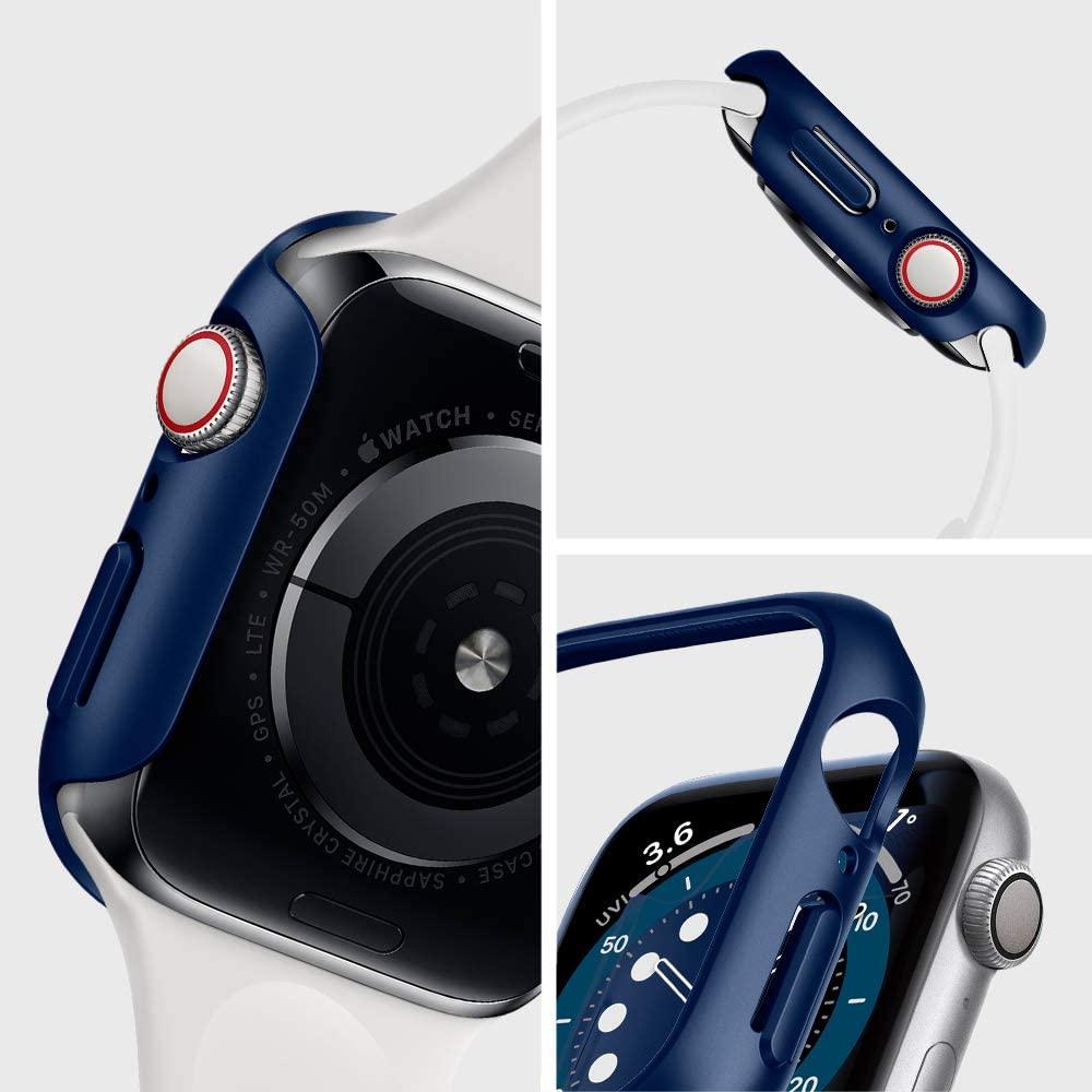 Spigen® Thin Fit™ ACS02223 Apple Watch Series 6 / 5 / 4 / SE (44mm) Case - Metallic Blue