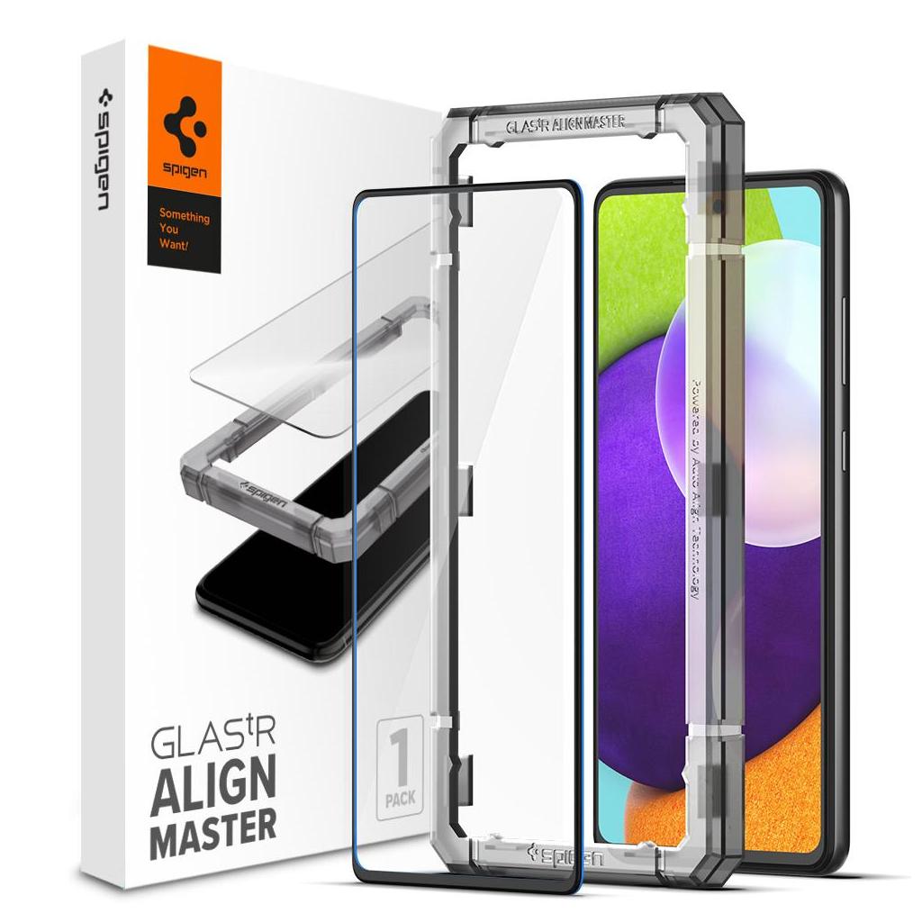 Spigen® GLAS.tR™ ALIGNmaster™ Full Cover HD AGL02821 Samsung Galaxy A52s / A52 Premium Tempered Glass Screen Protector