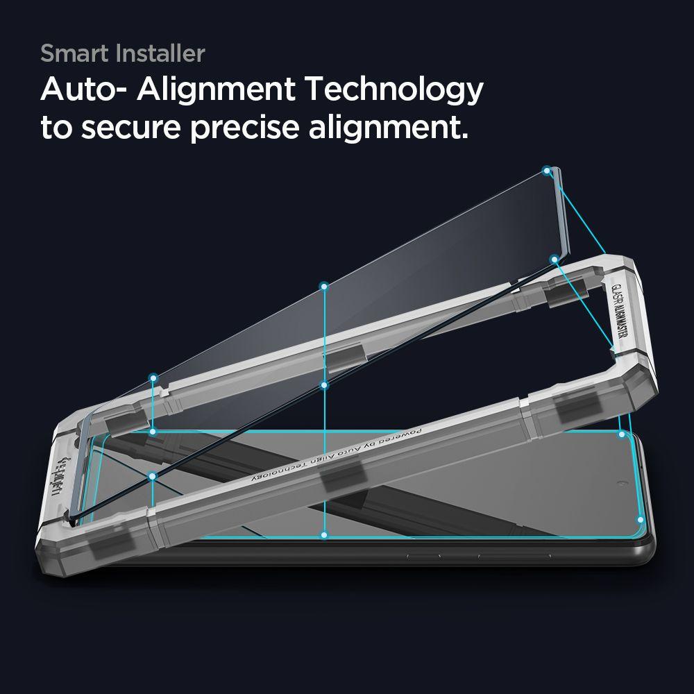 Spigen® GLAS.tR™ ALIGNmaster™ Full Cover HD AGL02828 Samsung Galaxy A72 Premium Tempered Glass Screen Protector