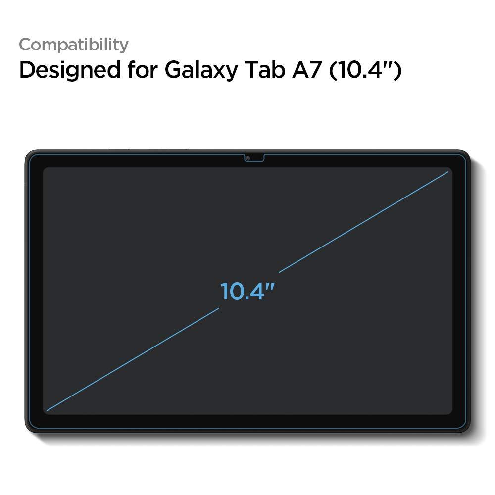 Spigen® GLAS.tR™ EZ FIT™ HD AGL02031 Samsung Galaxy Tab A7 10.4-inch Premium Tempered Glass Screen Protector