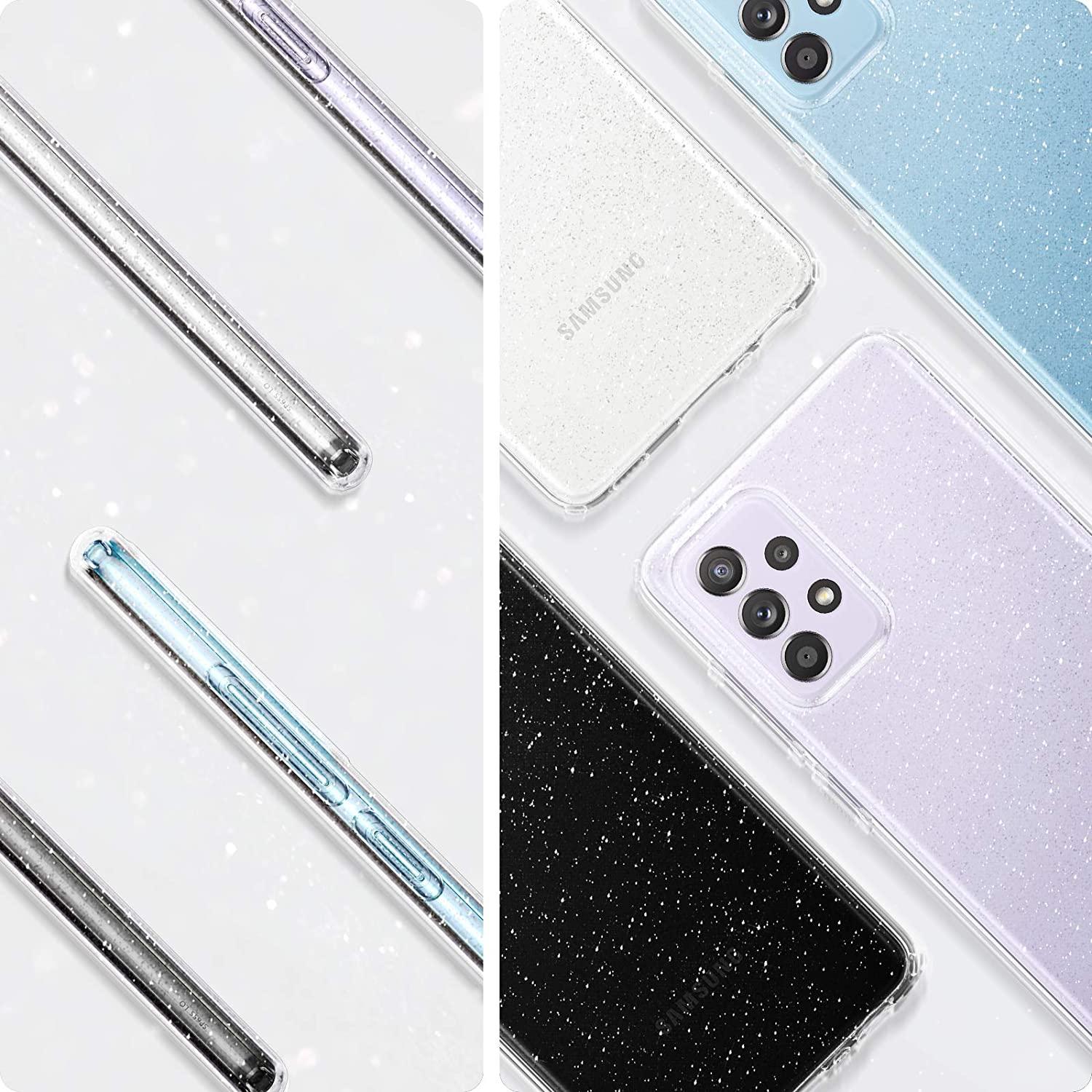 Spigen® Liquid Crystal™ Glitter ACS02317 Samsung Galaxy A52 Case - Crystal Quartz