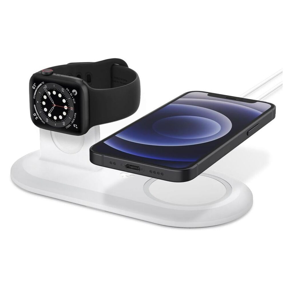 Spigen® Magfit Duo AMP02797 Charger Stand - White