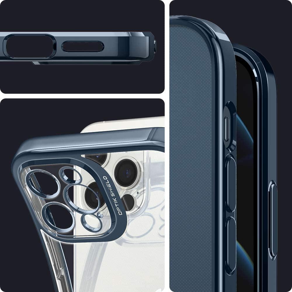 Spigen® Optik Crystal™ ACS02753 iPhone 12 Pro Case – Chrome Pacific