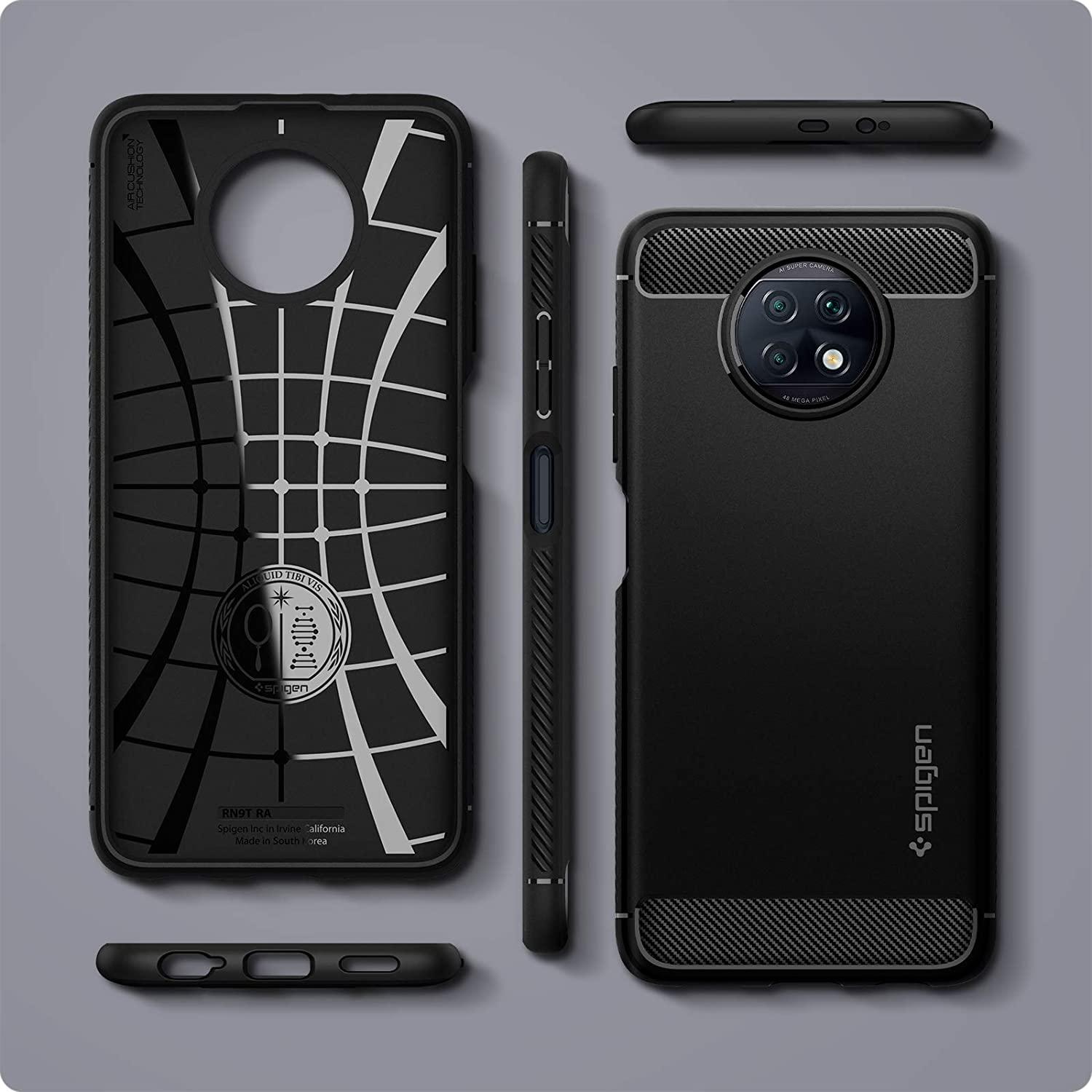 Spigen® Rugged Armor™ ACS02847 Xiaomi Redmi Note 9T Case - Matte Black