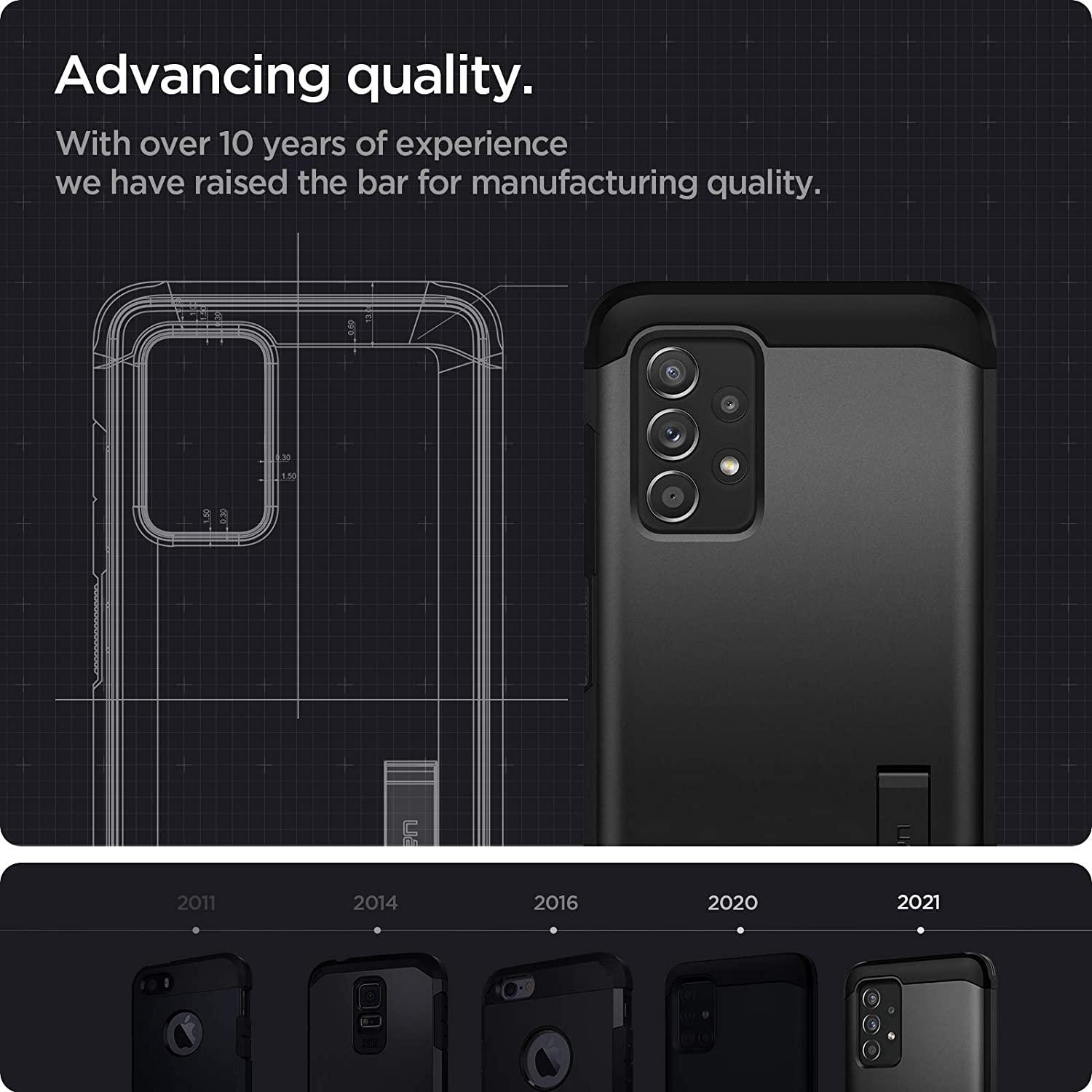 Spigen® Tough Armor™ ACS02319 Samsung Galaxy A52 Case - Black
