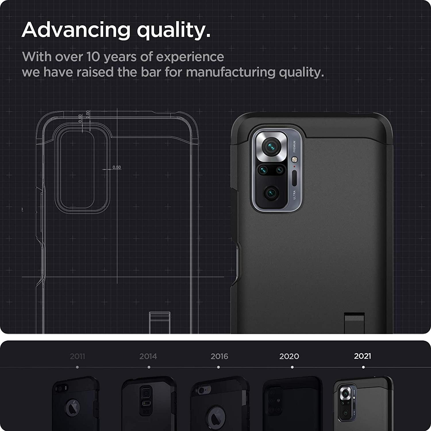 Spigen® Tough Armor™ ACS02846 Xiaomi Redmi Note 10 Pro Case - Black