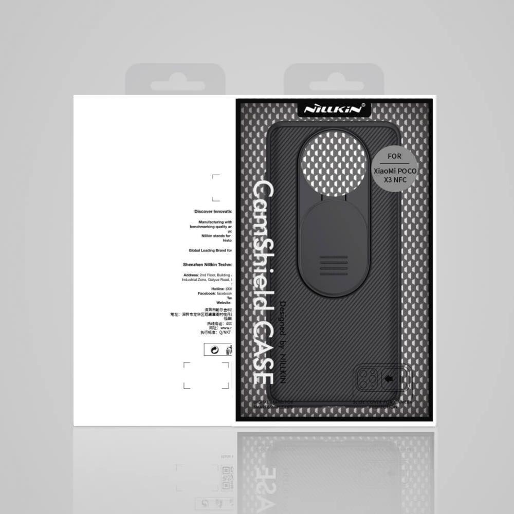 Nillkin® CamShield 6902048206311 Xiaomi Poco X3 NFC Case - Black