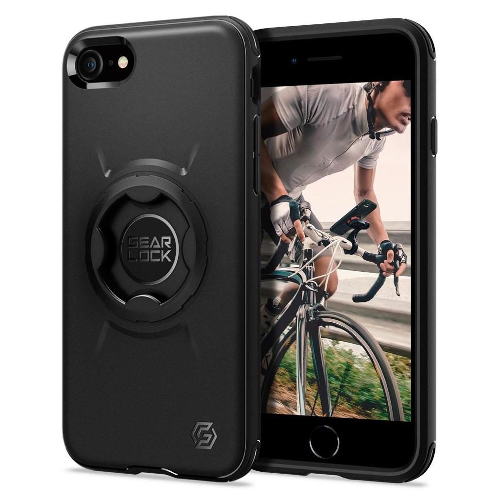 Spigen® Gearlock ACS01590 iPhone iPhone SE (2022 / 2020) / 8 / 7 Bike Mount Case - Black