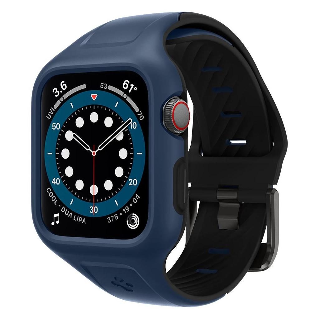 Spigen® Liquid Air™ Pro ACS02225 Apple Watch Series 6 / 5 / 4 / SE (44mm) Case - Navy Blue