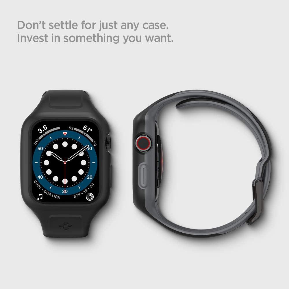 Spigen® Liquid Air™ Pro AMP02007 Apple Watch Series 6 / 5 / 4 / SE (44mm) Case - Black