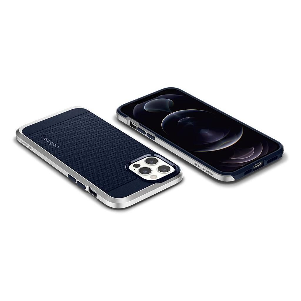 Spigen® Neo Hybrid™ ACS02249 iPhone 12 Pro Max Case - Satin Silver