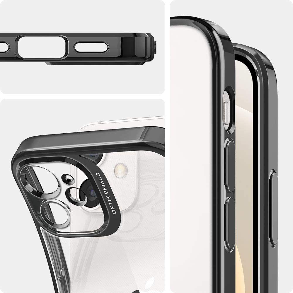 Spigen® Optik Crystal™ ACS02103 iPhone 12 Mini Case – Chrome Grey