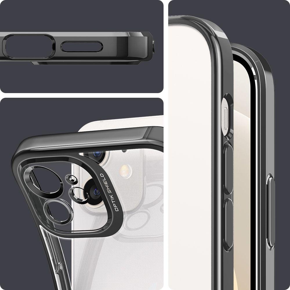 Spigen® Optik Crystal™ ACS02477 iPhone 12 Case – Chrome Gray