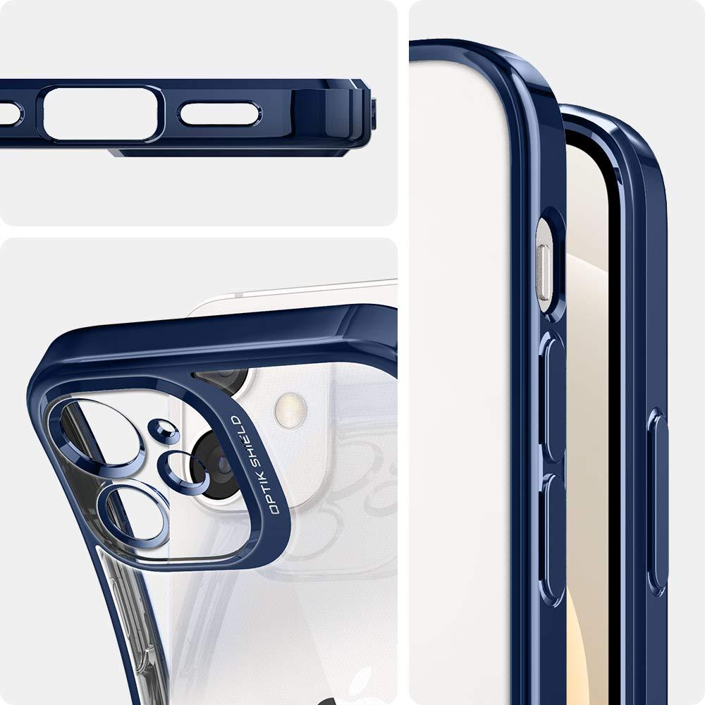 Spigen® Optik Crystal™ ACS02755 iPhone 12 Mini Case – Chrome Blue