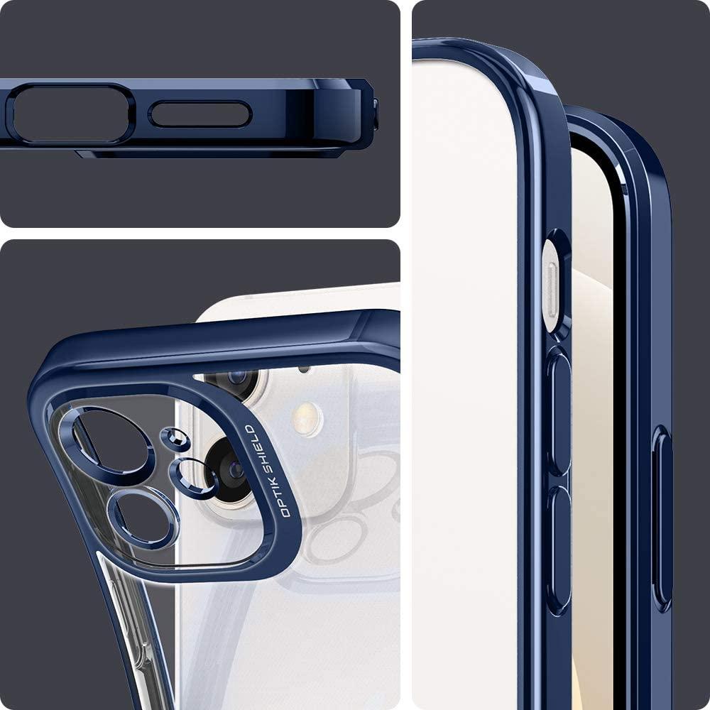 Spigen® Optik Crystal™ ACS02757 iPhone 12 Case – Chrome Blue