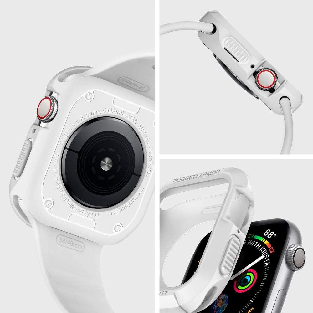 Spigen® Rugged Armor™ 061CS24482 Apple Watch Series 6 / 5 / 4 / SE (40mm) Case - White
