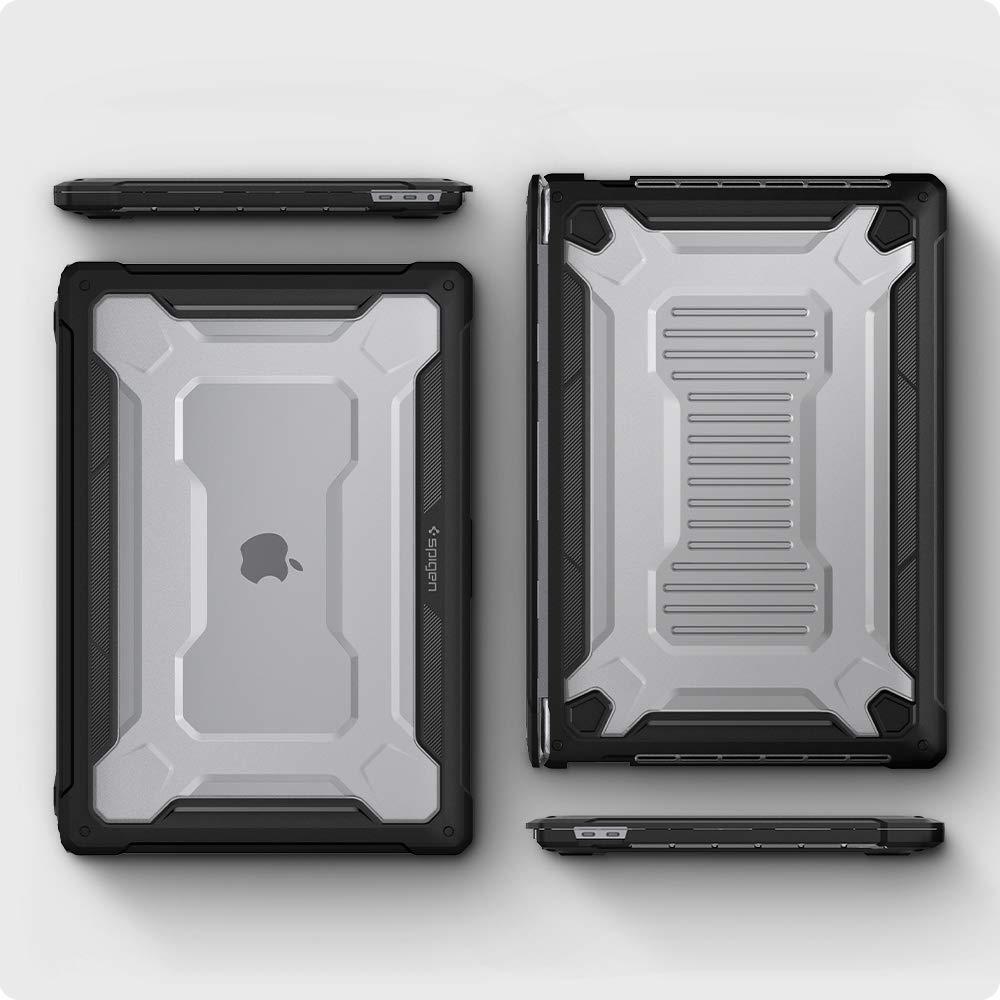 Spigen® Rugged Armor™ 072CS26269 MacBook Pro 16 Case - Matte Black