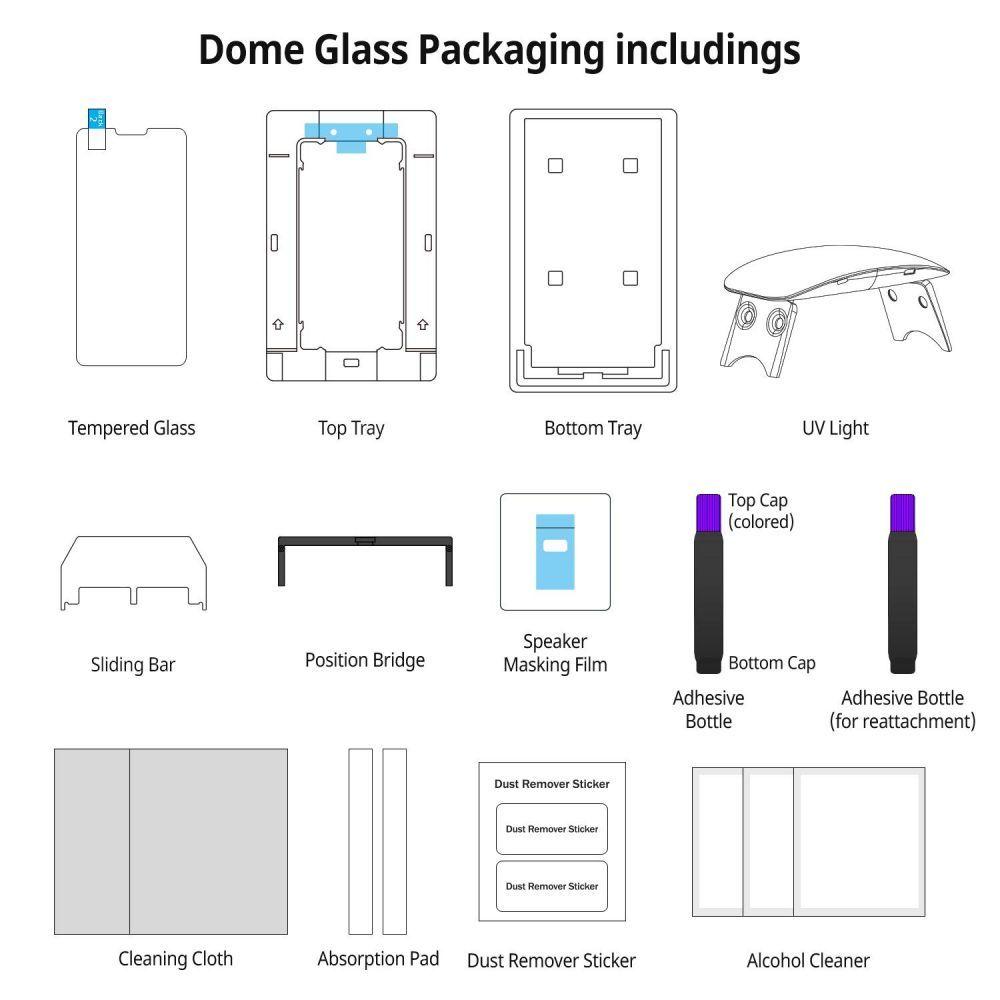 Whitestone™ Dome Glass® iPhone SE (2020) / 8 / 7 Premium Tempered Glass Screen Protector