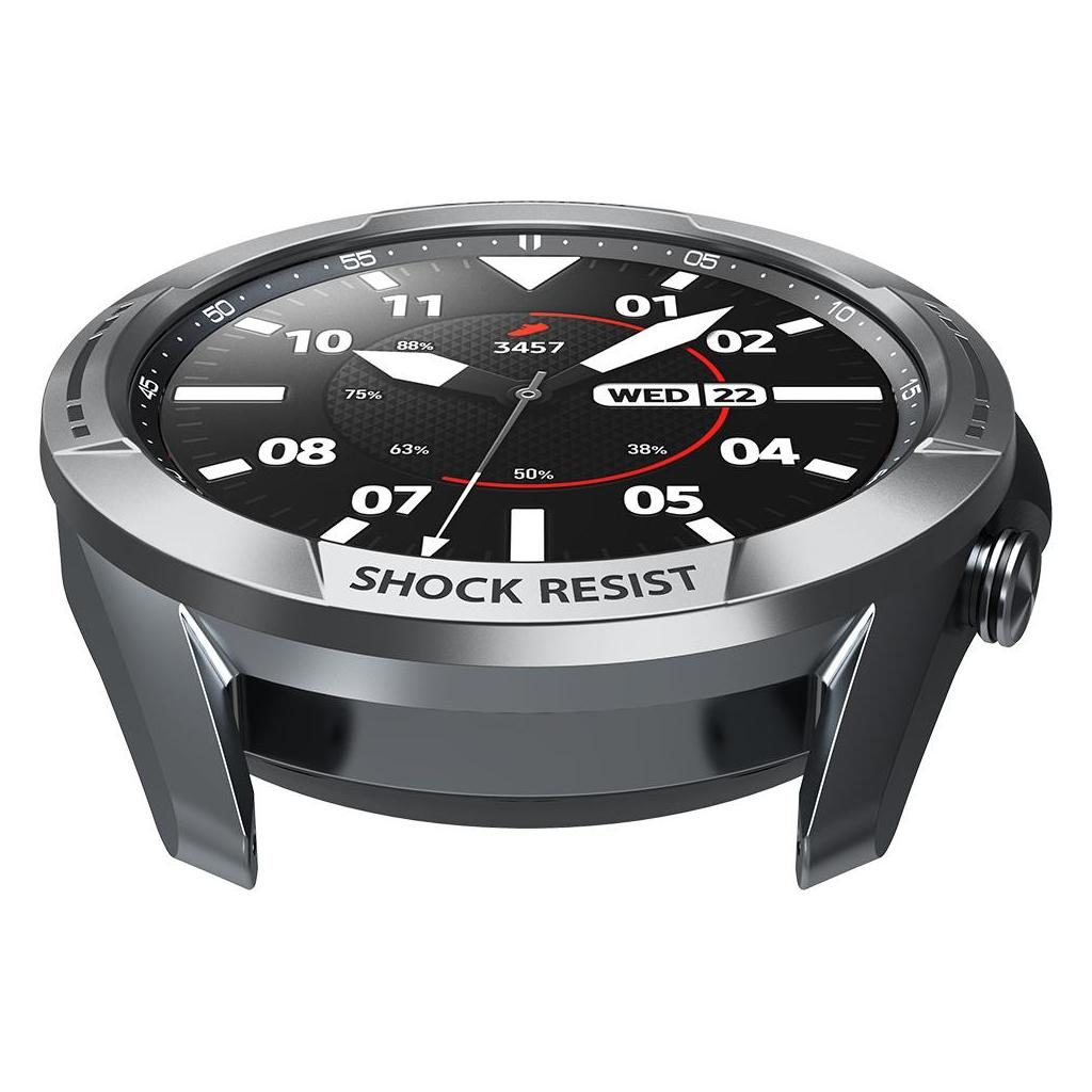 Spigen® Chrono Shield AMP02239 Galaxy Watch 3 (45mm) Aluminum Metal Ring - Silver
