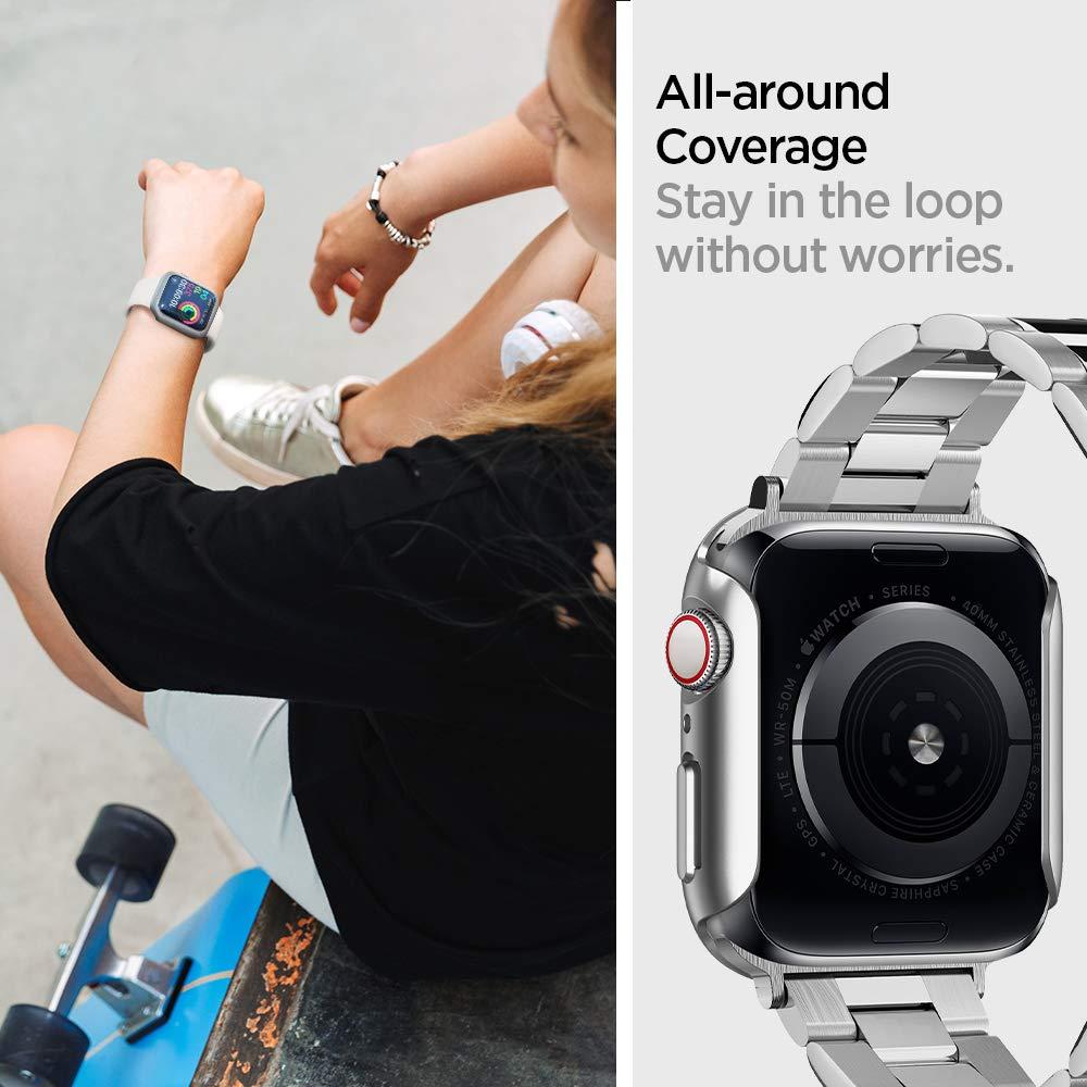 Spigen® Thin Fit™ ACS02958 Apple Watch Series 6 / 5 / 4 / SE (40mm) Case - Graphite