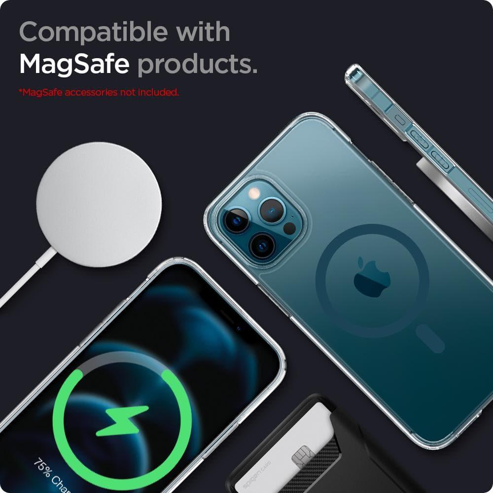 Spigen® Ultra Hybrid™ Mag Safe ACS02624 iPhone 12 Pro Max Case - Pacific Blue