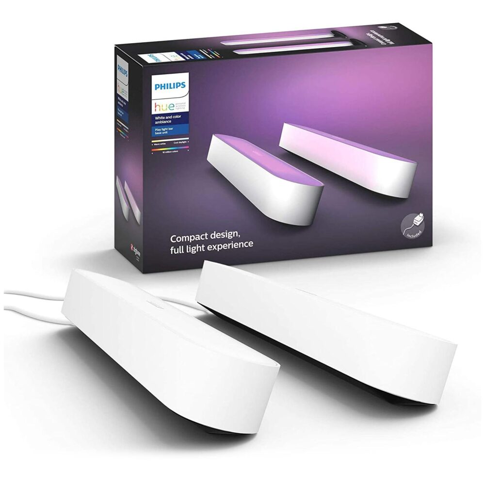 Philips Hue (x2.Pack) 7820231P7 Smart Play Light Bar - White and Colour Ambiance