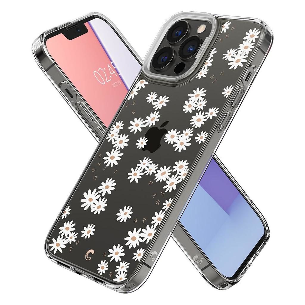 Spigen® Cyrill Cecile Collection ACS03170 iPhone 13 Pro Max Case – White Daisy