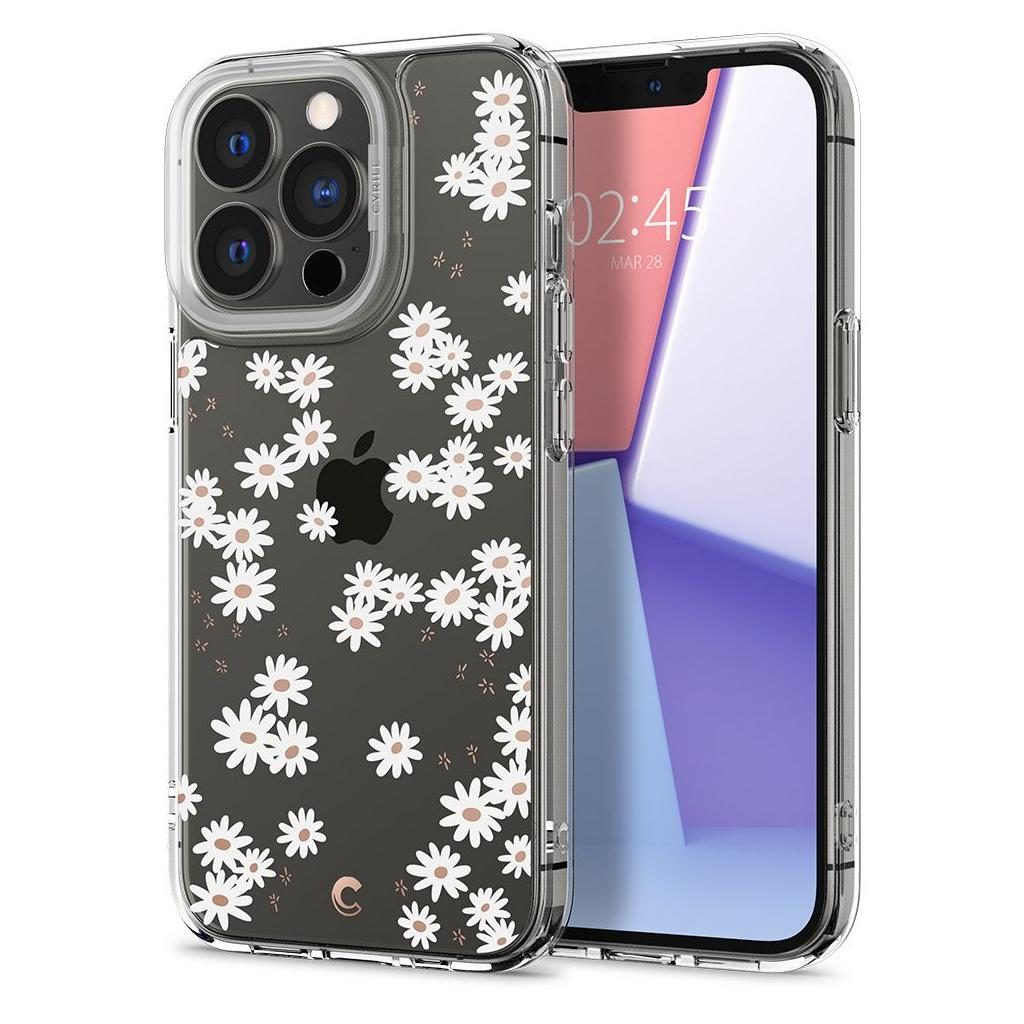 Spigen® Cyrill Cecile Collection ACS03617 iPhone 13 Pro Case – White Daisy