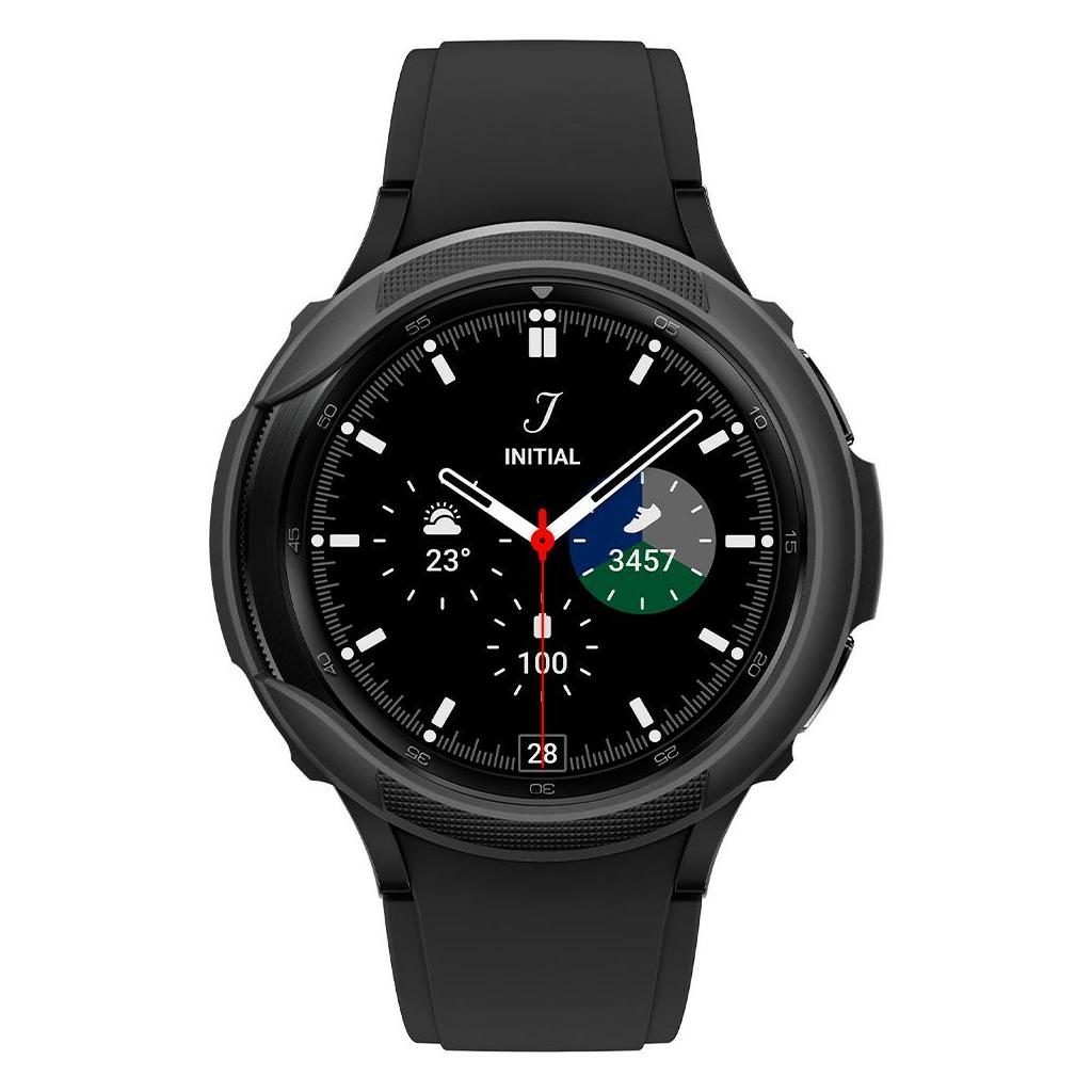 Spigen® Liquid Air™ ACS03140 Samsung Galaxy Watch 4 Classic (46mm) Case - Matte Black