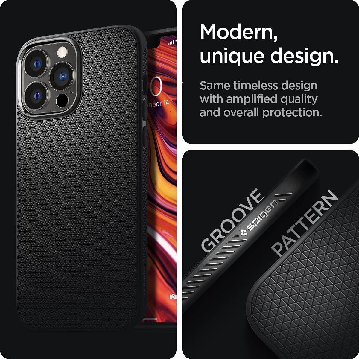 Spigen® Liquid Air™ ACS03258 iPhone 13 Pro Case - Matte Black