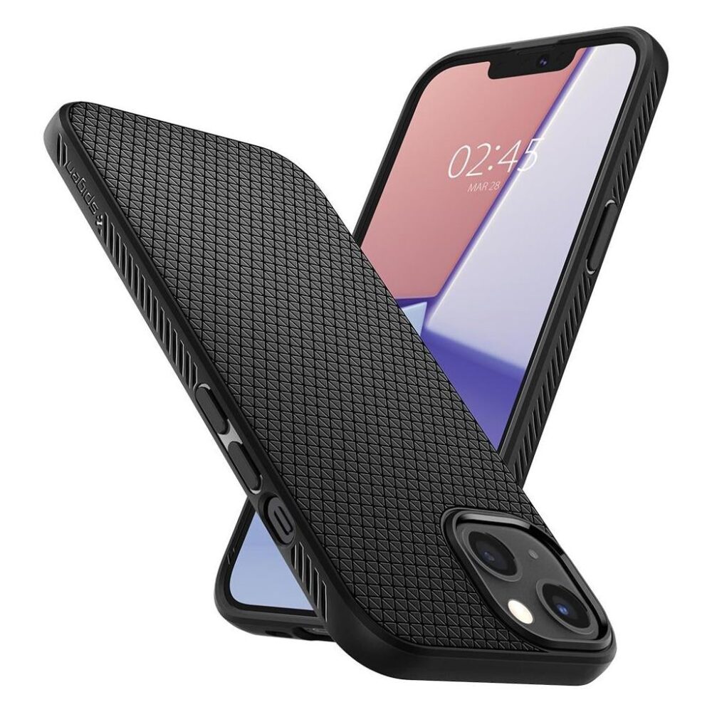 Spigen® Liquid Air™ ACS03315 iPhone 13 Mini Case - Matte Black
