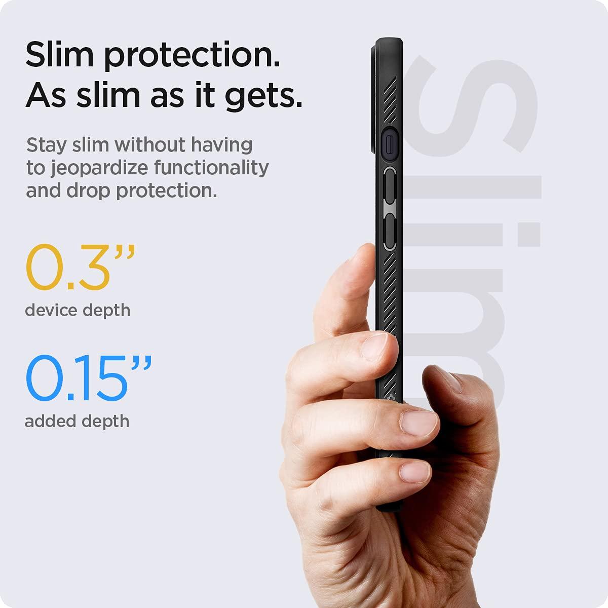 Spigen® Liquid Air™ ACS03315 iPhone 13 Mini Case - Matte Black