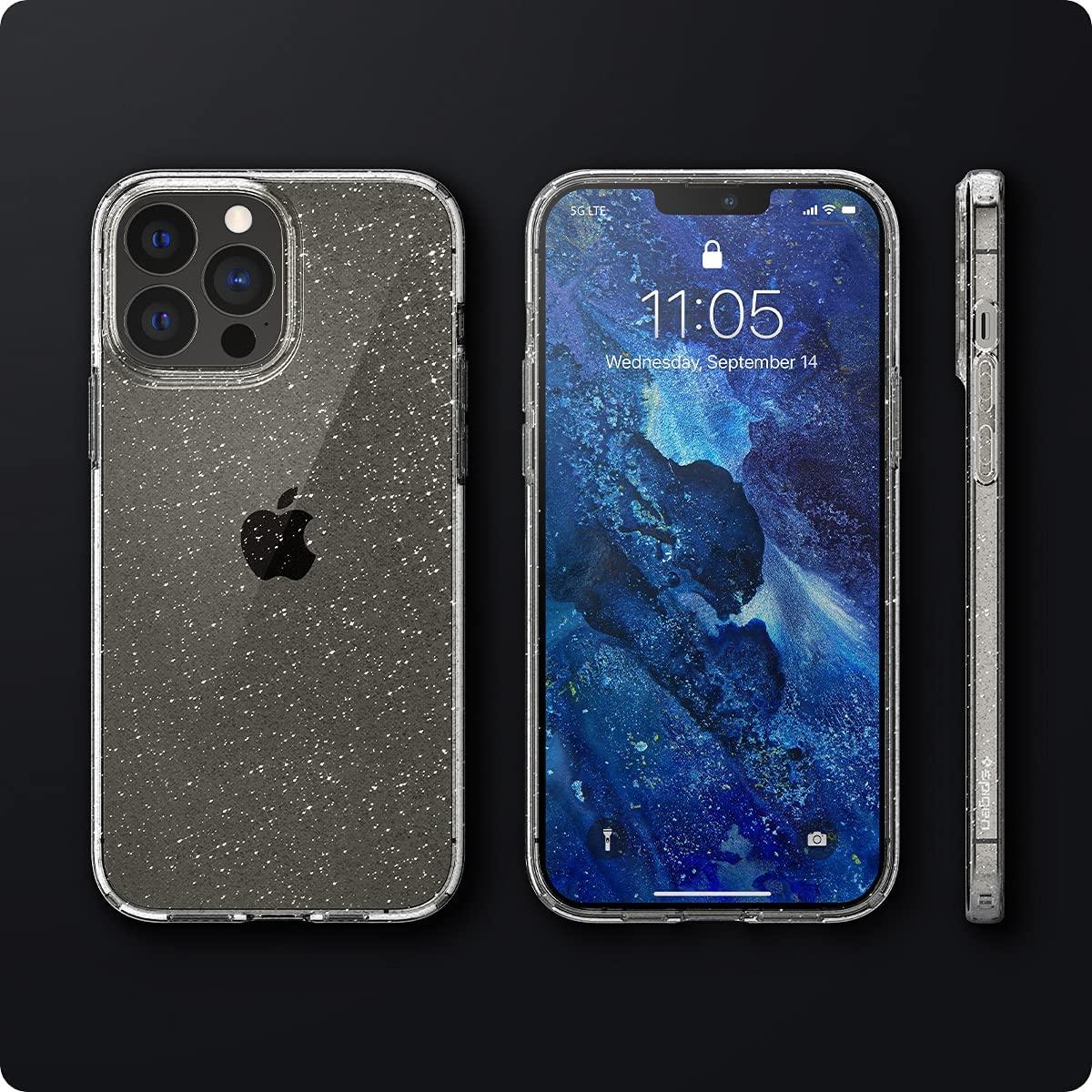 Spigen® Liquid Crystal™ Glitter ACS03255 iPhone 13 Pro Case - Crystal Quartz