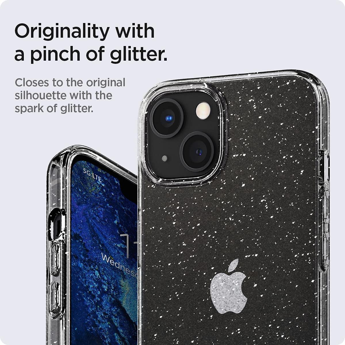 Spigen® Liquid Crystal™ Glitter ACS03312 iPhone 13 Mini Case - Crystal Quartz